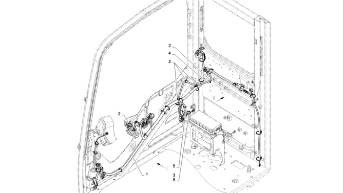 01-087(01) HARNESS ASSEMBLY, CAB-2 SK130-8 SK140LC Excavator Parts Number Electronic Catalog EPC Manuals