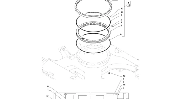 02-003(00) SLEWING RING ASSEMBLY-2 SK130-8 SK140LC Excavator Parts Number Electronic Catalog EPC Manuals