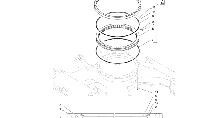 02-003(00) SLEWING RING ASSEMBLY-2 SK130-8 SK140LC Excavator Parts Number Electronic Catalog EPC Manuals