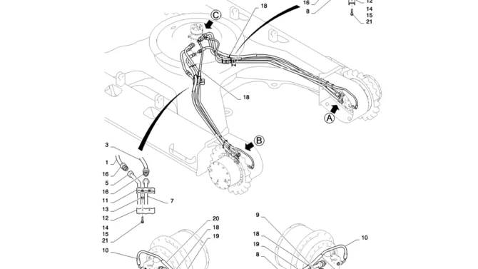02-012(01) HYDRAULIC LINES, LOW-2 SK130-8 SK140LC Excavator Parts Number Electronic Catalog EPC Manuals
