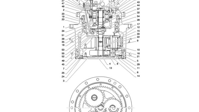 02-013(02) MOTOR INSTALLATION, PROPEL-2 SK130-8 SK140LC Excavator Parts Number Electronic Catalog EPC Manuals