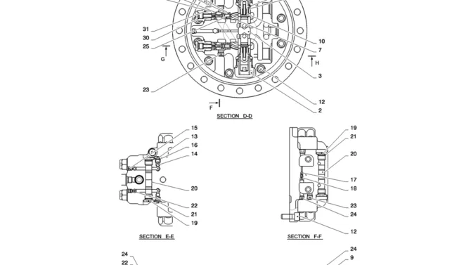 02-013(03) MOTOR INSTALLATION, PROPEL-2 SK130-8 SK140LC Excavator Parts Number Electronic Catalog EPC Manuals