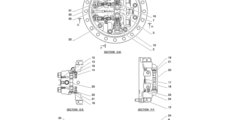 02-013(03) MOTOR INSTALLATION, PROPEL-2 SK130-8 SK140LC Excavator Parts Number Electronic Catalog EPC Manuals