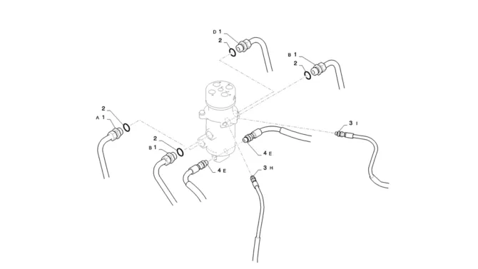 02-014(00) HYDRAULIC LINES, SWIVEL-2 SK130-8 SK140LC Excavator Parts Number Electronic Catalog EPC Manuals