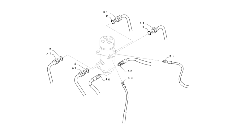 02-014(00) HYDRAULIC LINES, SWIVEL-2 SK130-8 SK140LC Excavator Parts Number Electronic Catalog EPC Manuals