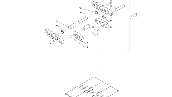 02-016(00) SHOE ASSEMBLY-2 SK130-8 SK140LC Excavator Parts Number Electronic Catalog EPC Manuals