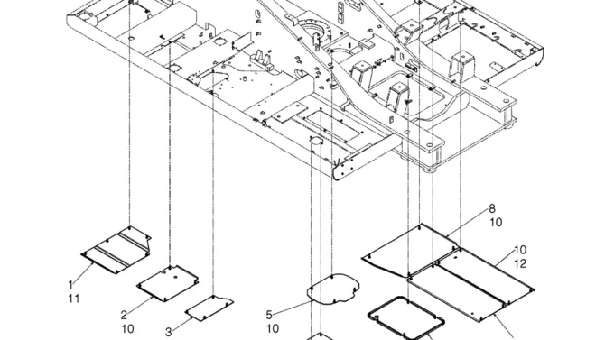 02-02-01(00) COVER ASSEMBLY, UNDER (LS24C00013F1)-SK460-8 SK485-8 Kobelco Excavator Parts Number Electronic Catalog EPC Manuals