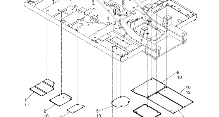 02-02-01(00) COVER ASSEMBLY, UNDER (LS24C00013F1)-SK460-8 SK485-8 Kobelco Excavator Parts Number Electronic Catalog EPC Manuals