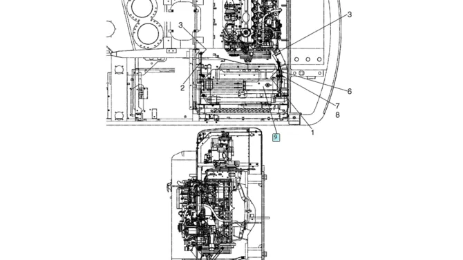 02-05(00) RADIATOR INSTALLATION (LS05P00036F1)-SK460-8 SK485-8 Kobelco Excavator Parts Number Electronic Catalog EPC Manuals