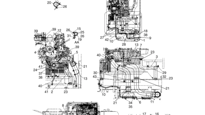02-06(00) RADIATOR GROUP (LS05P00034F1)-SK460-8 SK485-8 Kobelco Excavator Parts Number Electronic Catalog EPC Manuals