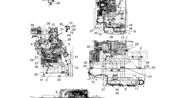 02-06(00) RADIATOR GROUP (LS05P00034F1)-SK460-8 SK485-8 Kobelco Excavator Parts Number Electronic Catalog EPC Manuals