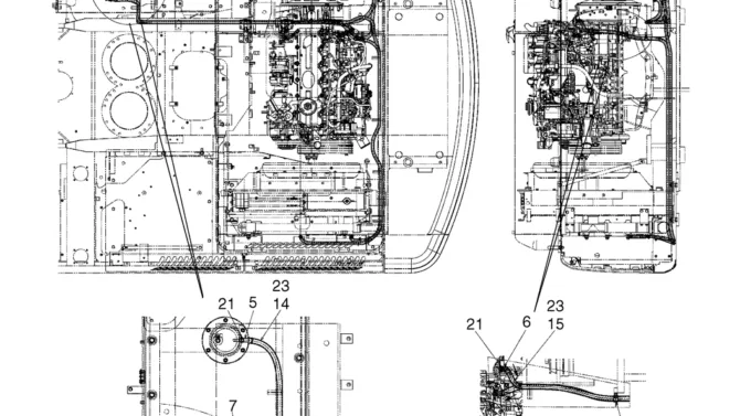 02-13(00) FUEL LINES (LS21P00005F1), PAGE 1 OF 2-SK460-8 SK485-8 Kobelco Excavator Parts Number Electronic Catalog EPC Manuals