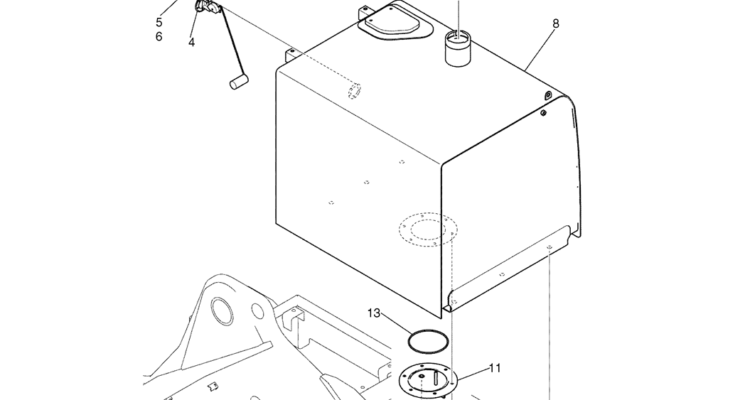 02-14(00) FUEL TANK INSTALLATION (LS20P00032F1)-SK460-8 SK485-8 Kobelco Excavator Parts Number Electronic Catalog EPC Manuals