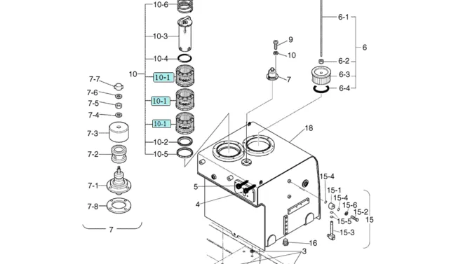 02-16(00) HYDRAULIC TANK ASSEMBLY (LS33H00031F1)-SK460-8 SK485-8 Kobelco Excavator Parts Number Electronic Catalog EPC Manuals