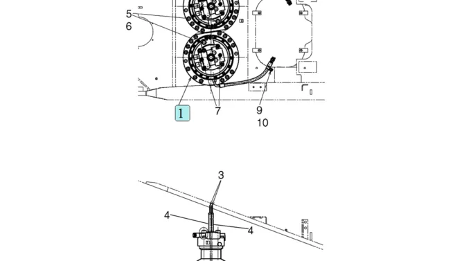 02-17-00(00) SWING MOTOR - INSTALLATION (LS32W00011F1)-SK460-8 SK485-8 Kobelco Excavator Parts Number Electronic Catalog EPC Manuals