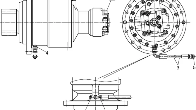 02-17-01(00) SWING MOTOR ASSEMBLY, (LEFT), (LS15V00023F1)-SK460-8 SK485-8 Kobelco Excavator Parts Number Electronic Catalog EPC Manuals