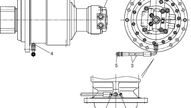 02-17-02(00) SWING MOTOR ASSEMBLY, (RIGHT), (LS15V00024F1)-SK460-8 SK485-8 Kobelco Excavator Parts Number Electronic Catalog EPC Manuals