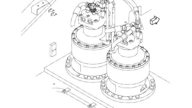 02-23-00(00) HYDRAULIC LINES RETURN (STD) (LS32H00043F1)-SK460-8 SK485-8 Kobelco Excavator Parts Number Electronic Catalog EPC Manuals