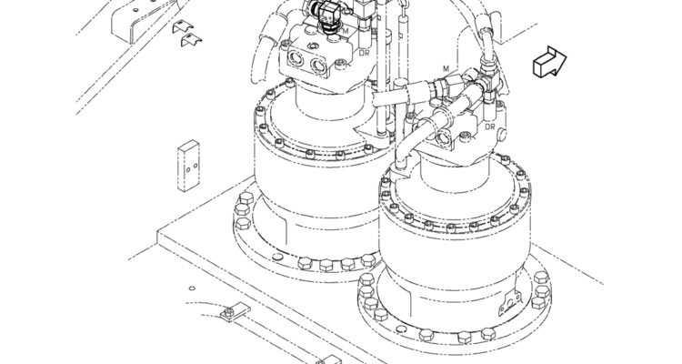 02 23 00(00) HYDRAULIC LINES RETURN (STD) (LS32H00043F1)