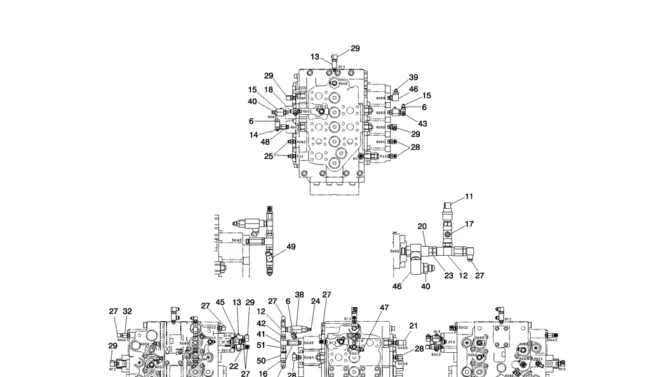 02-24-00(02) CONTROL LINES, MAIN (STANDARD) (LS06H00066F1)-SK460-8 SK485-8 Kobelco Excavator Parts Number Electronic Catalog EPC Manuals