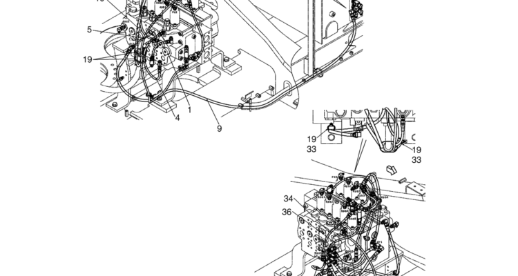 02-24-01(01) CONTROL LINES, MAIN (BOOM & ARM HOLDING VALVES / NIBBLER & BREAKER) (LS06H00055F1 & LS06H00053F1)-SK460-8 SK485-8 Kobelco Excavator Parts Number Electronic Catalog EPC Manuals
