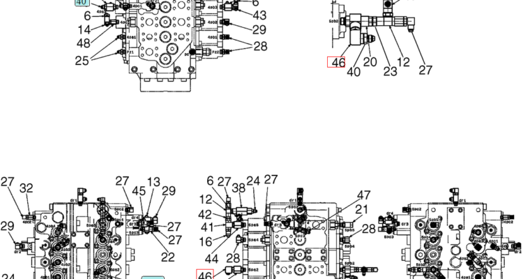 02-24-01(02) CONTROL LINES, MAIN (BOOM & ARM HOLDING VALVES / NIBBLER & BREAKER) (LS06H00055F1 & LS06H00053F1)-SK460-8 SK485-8 Kobelco Excavator Parts Number Electronic Catalog EPC Manuals
