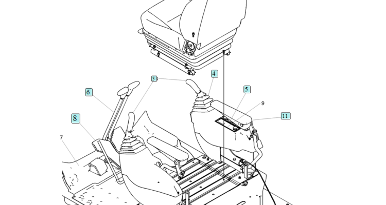 02-25-00(00) CONTROLS, OPERATOR (STANDARD) (YN03M00148F1)-SK460-8 SK485-8 Kobelco Excavator Parts Number Electronic Catalog EPC Manuals