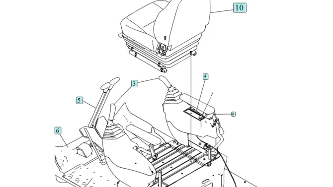 02-25-04(00) CONTROLS, OPERATOR (PEDAL NIBBLER & BREAKER WITH ROTATION) (YN03M00206F1)-SK460-8 SK485-8 Kobelco Excavator Parts Number Electronic Catalog EPC Manuals
