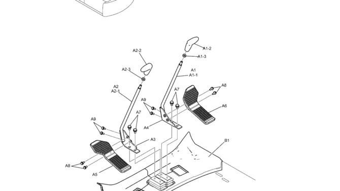 02-26-04(04) LEVER ASSEMBLY, PROPEL (YN50M00015F1 & YN55M00003F1)-SK460-8 SK485-8 Kobelco Excavator Parts Number Electronic Catalog EPC Manuals