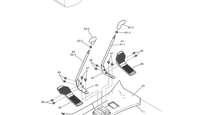 02-26-04(04) LEVER ASSEMBLY, PROPEL (YN50M00015F1 & YN55M00003F1)-SK460-8 SK485-8 Kobelco Excavator Parts Number Electronic Catalog EPC Manuals
