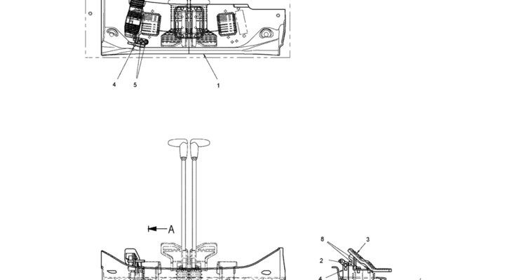 02-26-05(05) PEDAL ASSEMBLY (YN55M00004F1)-SK460-8 SK485-8 Kobelco Excavator Parts Number Electronic Catalog EPC Manuals