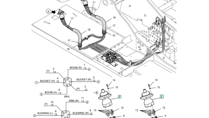 02-35(00) CONTROL LINES, REMOTE (SENSOR) (YN68H00129F1)-SK460-8 SK485-8 Kobelco Excavator Parts Number Electronic Catalog EPC Manuals