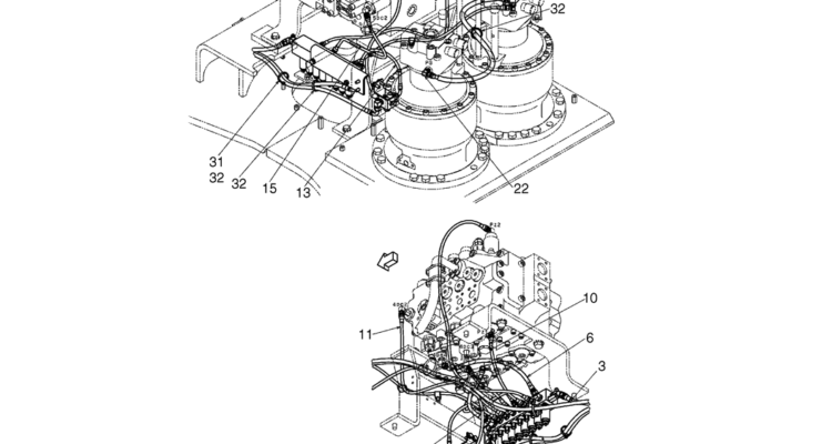 02-39-00(02) CONTROL LINES, VALVE (STANDARD) (LS64H00129F1)-SK460-8 SK485-8 Kobelco Excavator Parts Number Electronic Catalog EPC Manuals