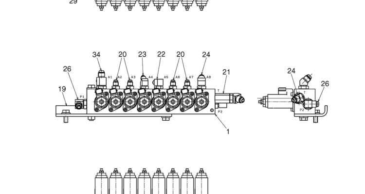 02-39-00(03) CONTROL LINES, VALVE (STANDARD) (LS64H00129F1)-SK460-8 SK485-8 Kobelco Excavator Parts Number Electronic Catalog EPC Manuals