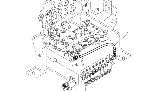 02-39-00(04) CONTROL LINES, VALVE (STANDARD) (LS64H00129F1)-SK460-8 SK485-8 Kobelco Excavator Parts Number Electronic Catalog EPC Manuals