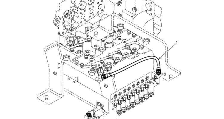 02-39-00(04) CONTROL LINES, VALVE (STANDARD) (LS64H00129F1)-SK460-8 SK485-8 Kobelco Excavator Parts Number Electronic Catalog EPC Manuals