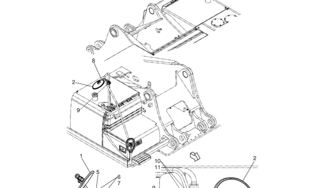 02-42(00) MIRROR INSTALLATION (FRONT) (LS52C00006F1)-SK460-8 SK485-8 Kobelco Excavator Parts Number Electronic Catalog EPC Manuals