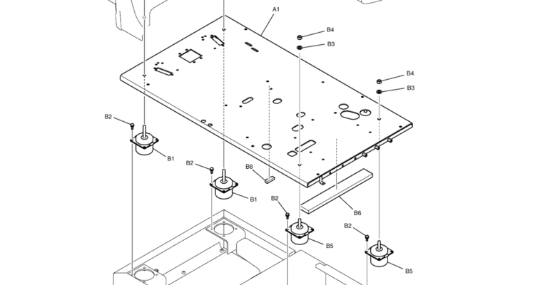 02-43-01(00) PLATE INSTAL, FLOOR (SINGLE PEDAL TRAVEL), (YN03MU0003F1)-SK460-8 SK485-8 Kobelco Excavator Parts Number Electronic Catalog EPC Manuals