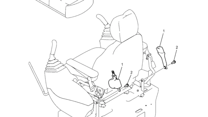 02-50(00) SEAT BELT ASSEMBLY (YN25M00053F1)-SK460-8 SK485-8 Kobelco Excavator Parts Number Electronic Catalog EPC Manuals