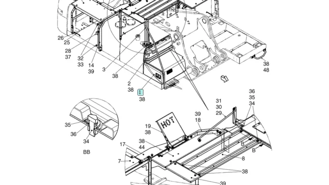 02-51-00(01) GUARD INSTALLATION, (CHASSIS FRONT) (LS21C00027F1 & LS21C00046F1)-SK460-8 SK485-8 Kobelco Excavator Parts Number Electronic Catalog EPC Manuals