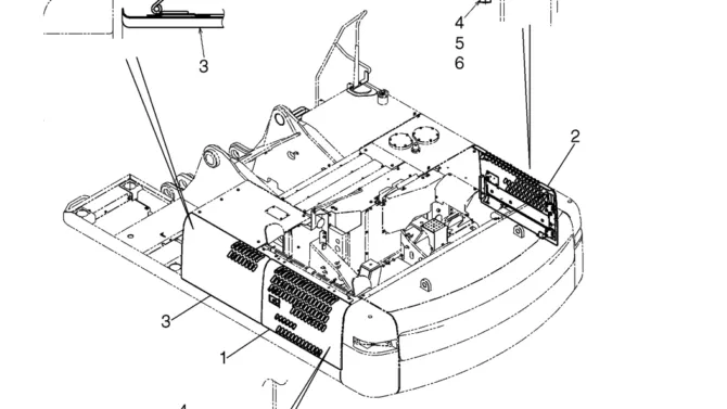 02-51-00(06) GUARD INSTALLATION, (SIDE PANELS) (LS21C00027F1 & LS21C00048F1)-SK460-8 SK485-8 Kobelco Excavator Parts Number Electronic Catalog EPC Manuals