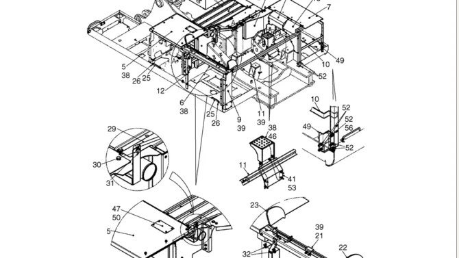 02-51-01(02) GUARD INSTALLATION (ROTATION 2 WAY FLOW), (CHASSIS REAR) (LS21C00062F1 & LS21C00046F1)-SK460-8 SK485-8 Kobelco Excavator Parts Number Electronic Catalog EPC Manuals