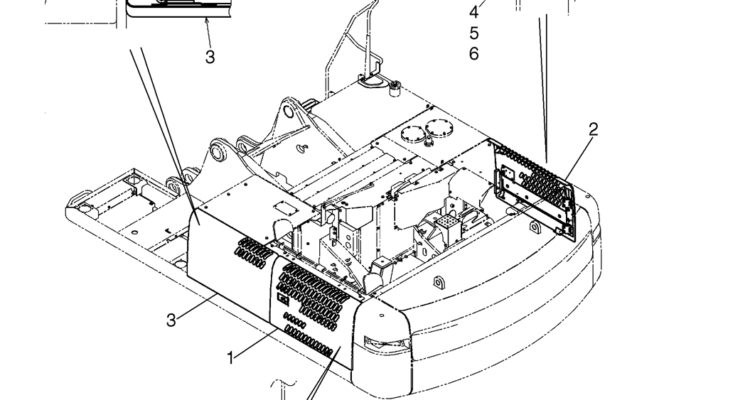02-51-01(06) GUARD INSTALLATION (ROTATION 2 WAY FLOW), (SIDE PANELS) (LS21C00062F1 & LS21C00048F1)-SK460-8 SK485-8 Kobelco Excavator Parts Number Electronic Catalog EPC Manuals