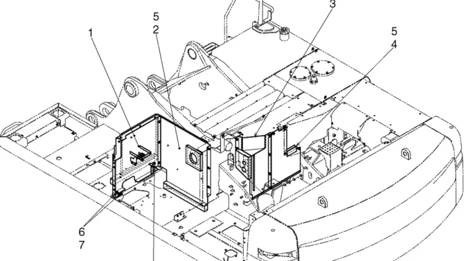02-51-01(07) GUARD INSTALLATION (ROTATION 2 WAY FLOW), (PARTITION) (LS21C00062F1 & LS21C00049F1)-SK460-8 SK485-8 Kobelco Excavator Parts Number Electronic Catalog EPC Manuals