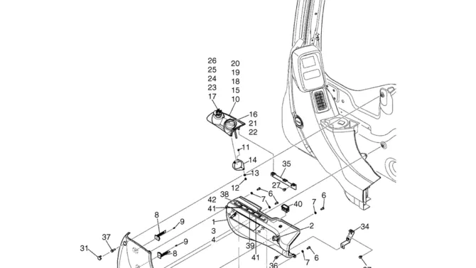 02-62-01(01) INSTRUMENT PANEL ASSEMBLY NIBBER & BREAKER (YN17M00059F1 & YN17M00056F1)-SK460-8 SK485-8 Kobelco Excavator Parts Number Electronic Catalog EPC Manuals