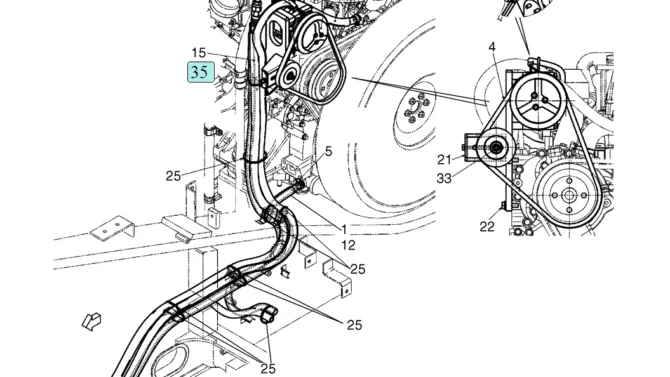 02-66(01) CONDITIONER ASSEMBLY, AIR (BELT, HOSES) (LS20M00027F1)-SK460-8 SK485-8 Kobelco Excavator Parts Number Electronic Catalog EPC Manuals