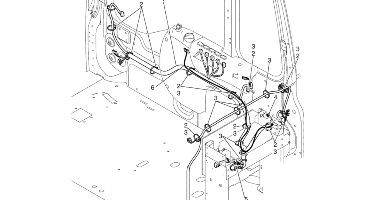 02-72-00(00) HARNESS ASSEMBLY, CAB (YN14E00056F1)-SK460-8 SK485-8 Kobelco Excavator Parts Number Electronic Catalog EPC Manuals