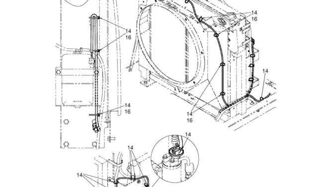 02-80-04(04) HARNESS ASSEMBLY, UPPER (DRIER & COOLENT SWITCH) (LS13E00024F1)-SK460-8 SK485-8 Kobelco Excavator Parts Number Electronic Catalog EPC Manuals