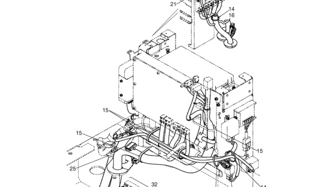 02-80-09(09) HARNESS ASSEMBLY, UPPER (CONTROLLER) (LS13E00024F1)-SK460-8 SK485-8 Kobelco Excavator Parts Number Electronic Catalog EPC Manuals