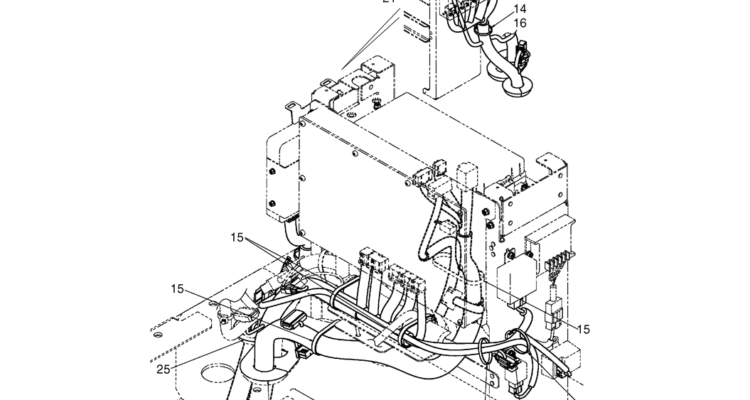 02-80-09(09) HARNESS ASSEMBLY, UPPER (CONTROLLER) (LS13E00024F1)-SK460-8 SK485-8 Kobelco Excavator Parts Number Electronic Catalog EPC Manuals
